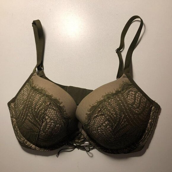 Victorias Secret RN54867 Green Underwire Padded 34D #4102-4 - Picture 2 of 10